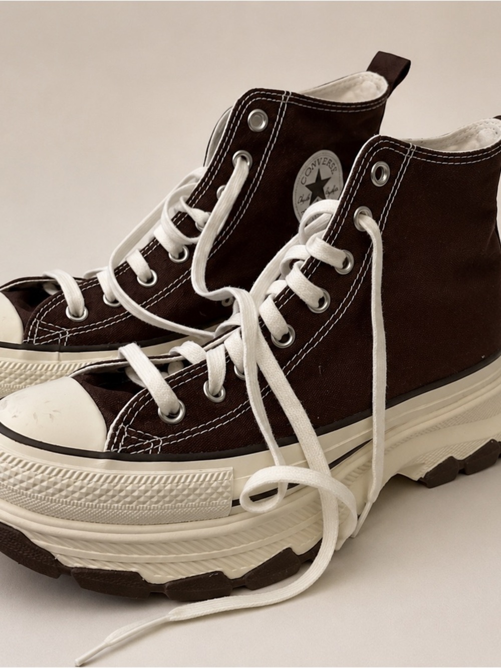Japanese Converse All Star Trekwave CB Hi Coffee Brown Men’s Size 9 - 1SE663